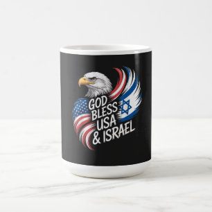 Gott segne USA Israel Kaffeetasse