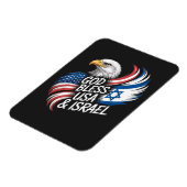Gott segne USA Israel Magnet (Linke Seite)
