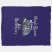 Gott segnen alle Fernlastfahrer-Fleece-Decke Fleecedecke (Vorderseite (Horizontal))