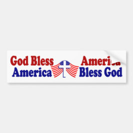 Gott segnen Amerika - Amerika segnet Gott Autoaufkleber