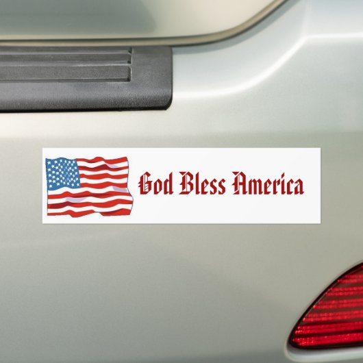Gott segnen Amerika Autoaufkleber (Auf Auto)