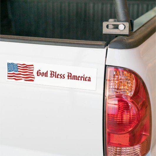 Gott segnen Amerika Autoaufkleber (Auf Lkw)