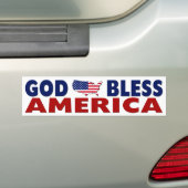 Gott segnen Amerika Autoaufkleber (Auf Auto)