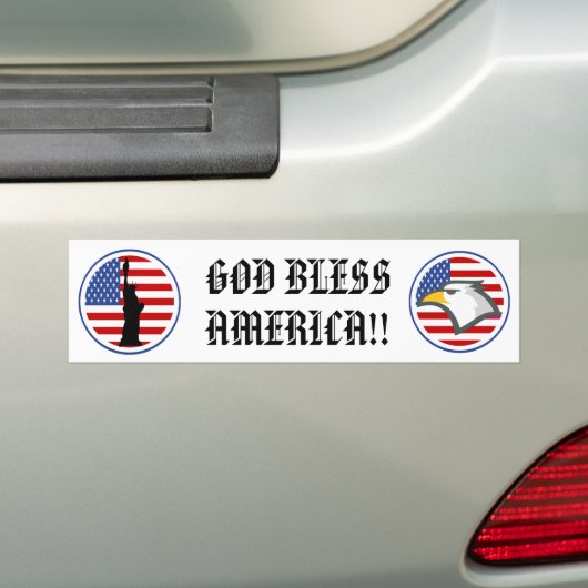Gott segnen Amerika-Autoaufkleber Autoaufkleber (Auf Auto)