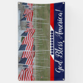 Gott segnen Amerika Banner (Vertikal)