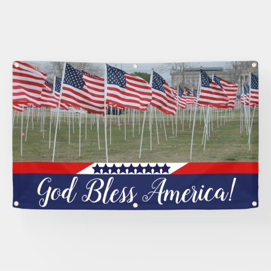 Gott segnen Amerika Banner (Horizontal)