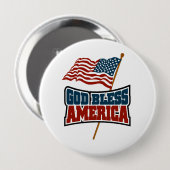 Gott segnen Amerika Button (Vorne & Hinten)