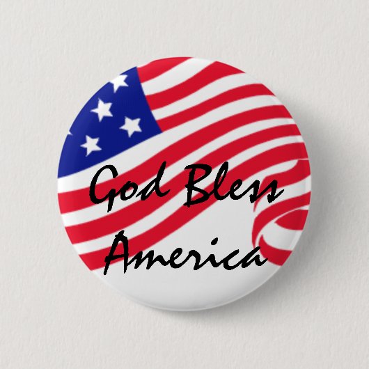 Gott segnen Amerika Button (Vorderseite)