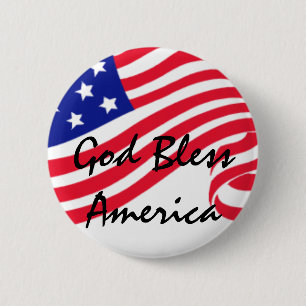 Gott segnen Amerika Button