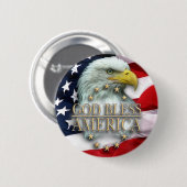 Gott segnen Amerika Button (Vorne & Hinten)