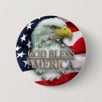 Gott segnen Amerika Button