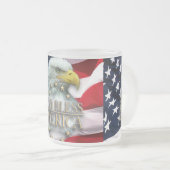 GOTT SEGNEN AMERIKA EAGLE MATTGLASTASSE (VorderseiteRechts)