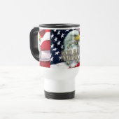GOTT SEGNEN AMERIKA EAGLE REISEBECHER (Vorderseite Links)