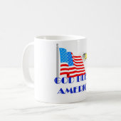 Gott segnen Amerika Kaffeetasse (Vorderseite Links)
