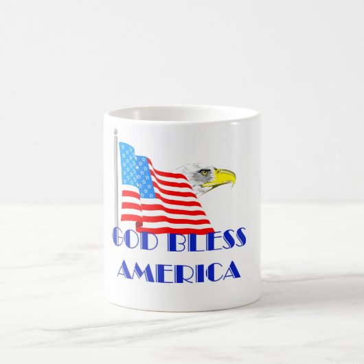 Gott segnen Amerika Kaffeetasse (Mittel)