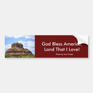 Gott segnen Amerika, Land diese i-Liebe! Autoaufkleber