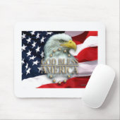 Gott segnen Amerika-Mausunterlage Mousepad (Mit Mouse)