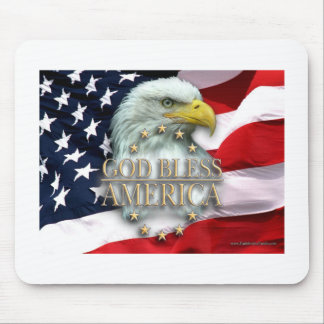 Gott segnen Amerika-Mausunterlage Mousepad