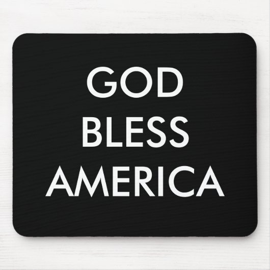 GOTT SEGNEN AMERIKA MOUSEPAD (Vorne)