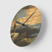 GOTT SEGNEN AMERIKA RUNDE WANDUHR (Winkel)