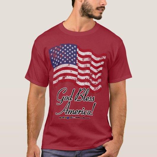 Gott segnen Amerika! T-Shirt (Vorderseite)