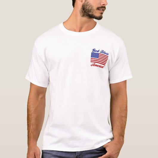 Gott segnen Amerika!! T-Shirt (Vorderseite)