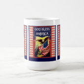 Gott segnen Amerika-Tasse Kaffeetasse (Mittel)