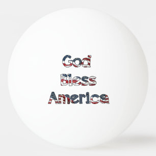 Gott segnen Amerika Tischtennisball