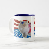 Gott segnen Amerika Zweifarbige Tasse (Vorderseite Links)