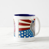 Gott segnen Amerika Zweifarbige Tasse (VorderseiteRechts)