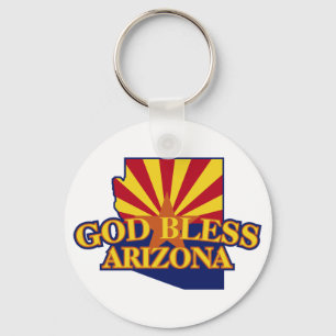 Gott segnen Arizona Schlüsselanhänger