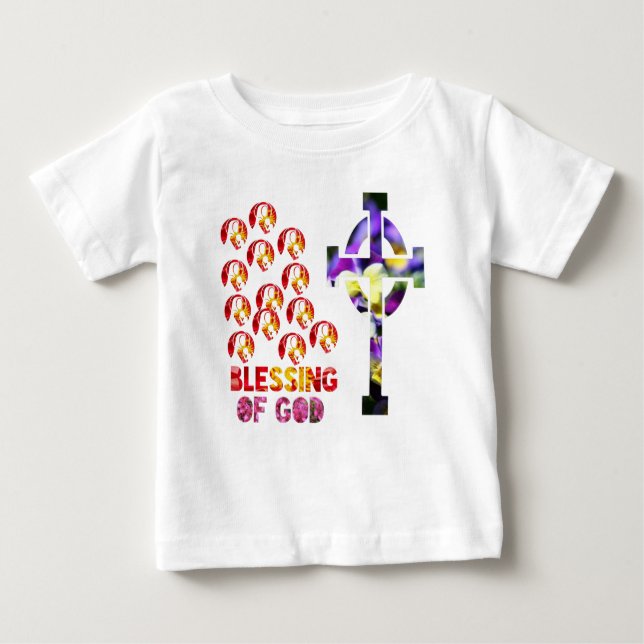 Gott segnen baby t-shirt (Vorderseite)