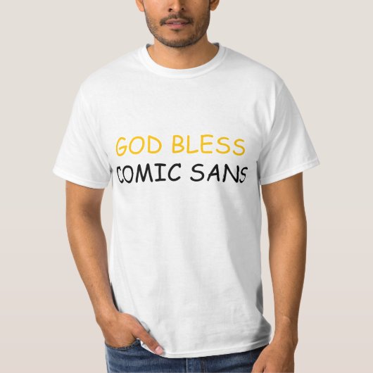Gott segnen Comic ohne T-Shirt (Vorderseite)