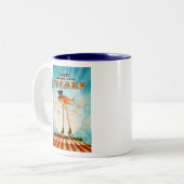 Gott segnen die Freaks Zweifarbige Tasse (Vorderseite Links)