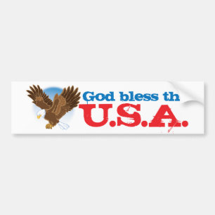 Gott segnen die USA Autoaufkleber