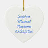 Gott segnen dieses Kind Keramik Ornament (Hinten)