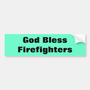Gott segnen Feuerwehrmänner Autoaufkleber