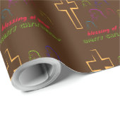 Gott segnen geschenkpapier (Rolleneckpunkt)