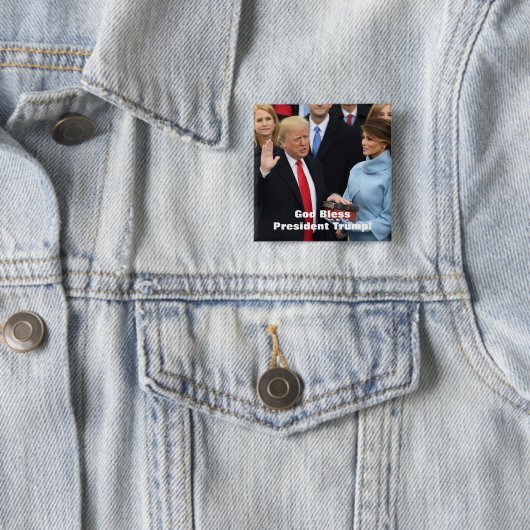 Gott segnen Präsidenten Trump Button (Beispiel)