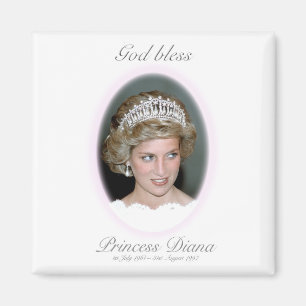 Gott segnen Prinzessin Diana Magnet