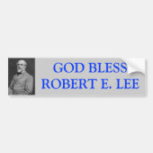 Gott segnen Robert E Lee Autoaufkleber (Vorne)