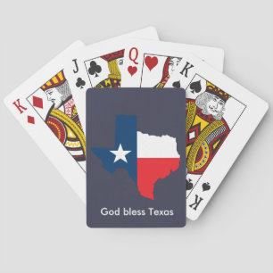Gott segnen Spielkarten Texas