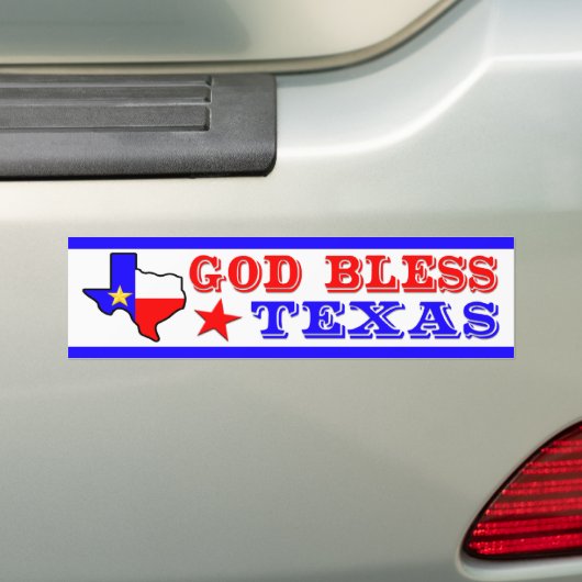 Gott segnen Texas Autoaufkleber (Auf Auto)