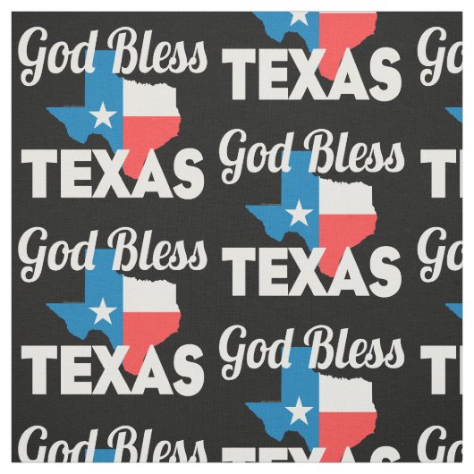 Gott segnen Texas Stoff (Muster)