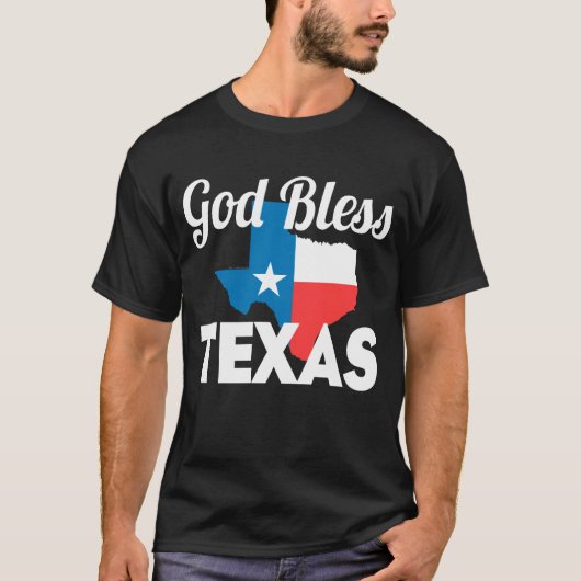 Gott segnen Texas T-Shirt (Vorderseite)