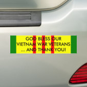 GOTT SEGNEN UNSERE VIETNAMKRIEG-VETERANE… AUTOAUFKLEBER (Auf Auto)