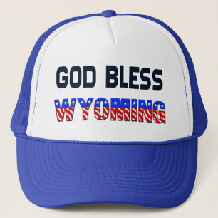 Gott segnen Wyoming Truckerkappe