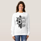 Gott segnet geliebt durch Jesus Sweatshirt (Vorne ganz)