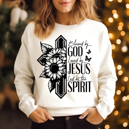 Gott segnet geliebt durch Jesus Sweatshirt