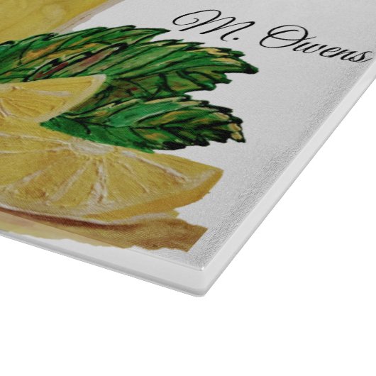 Gott segnet uns mit Lemonade Glas Cutting Board Schneidebrett (Ecke)